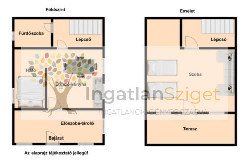Alaprajz fszt+emelet