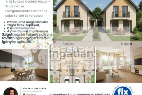 🔹 Új Építésű Családi Házak – Kiskunlacháza Energiatakarékos otthonok saját kerttel és terasszal