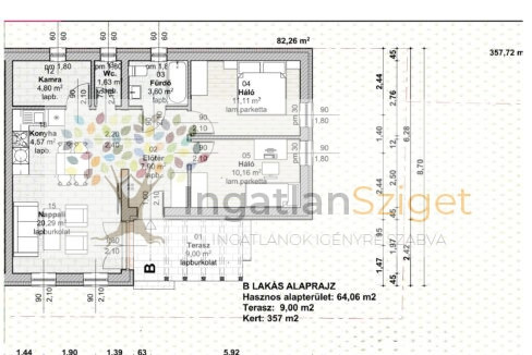 alaprajz b lakás